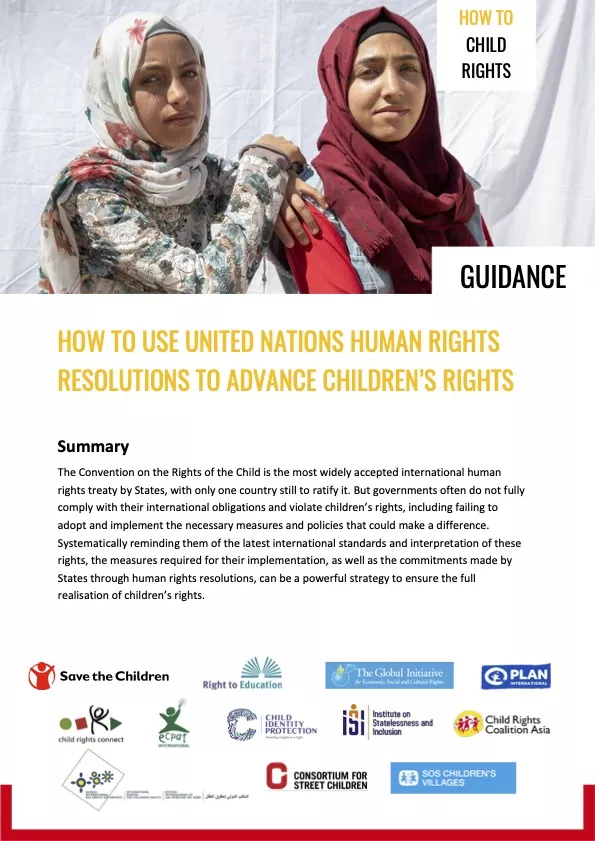 How to use UN Human Rights Resolutions to Advance Children’s Rights