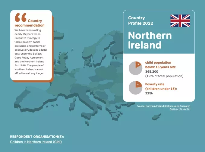 Northern Ireland - Country Profile 2022 on children in need