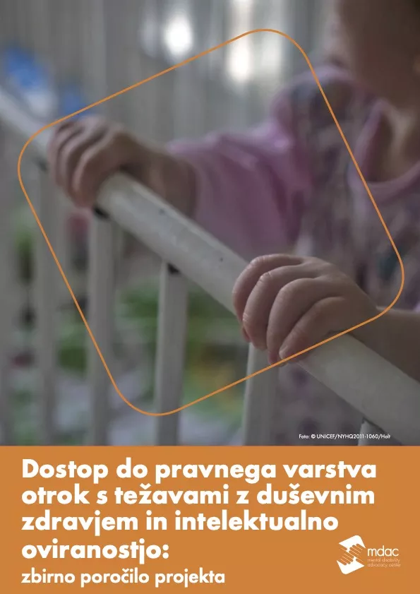 Dostop do pravnega varstva otrok s težavami z duševnim zdravjem in intelektualno oviranostjo