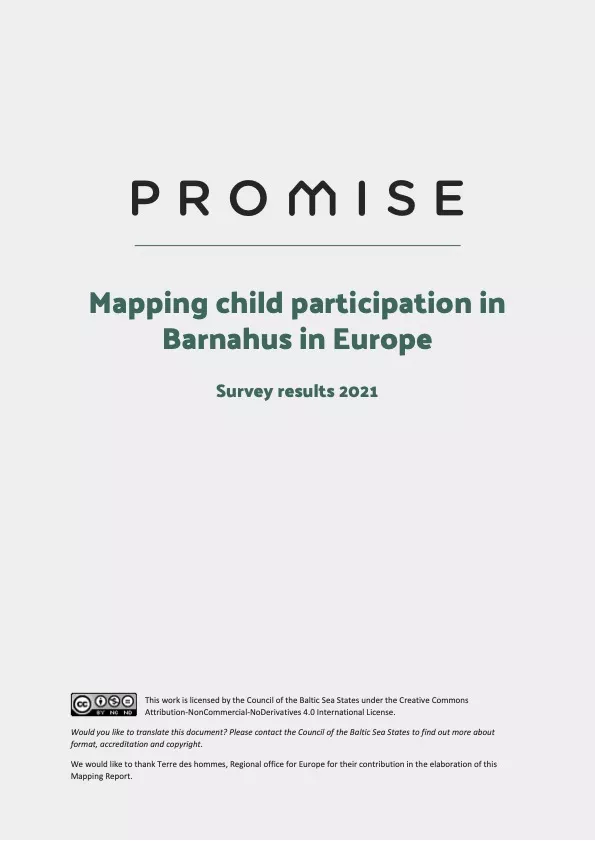 Mapping Child Participation in Barnahus in Europe: Survey Results 2021